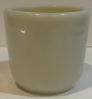 Vintage WWII Corning Milk Glass Handleless Shave Mess Mug Cup UV Glow Made USA