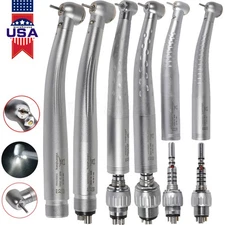 Yabangbang Dental High Speed 4/6Hole (Quick Connect) (LED) Push Button Handpiece