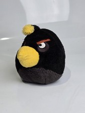 Angry Birds Black Bomb Plush Stuffed Animal 5" Rovio Commonwealth Bird No Sound