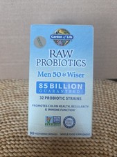 Garden of Life RAW Probiotics Men 90 Veggie CapsGluten-Free, No Artificial 06/26