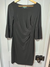 Lauren Ralph Lauren Black Dress Lined Size 8 95% Polyester