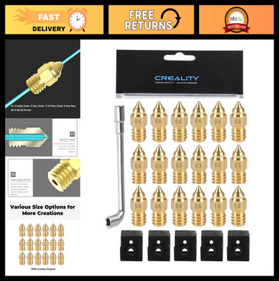 3D Printer Nozzle Kit for Ender 3 V2 Max CR-6 SE CR-10, 8 Nozzles + 5 Silicone S