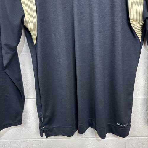 NIKE NEW ORLEANS SAINTS Dri-Fit On Field Long Sleeve NFL XL Jersey Shirt Black - Picture 21 of 22
