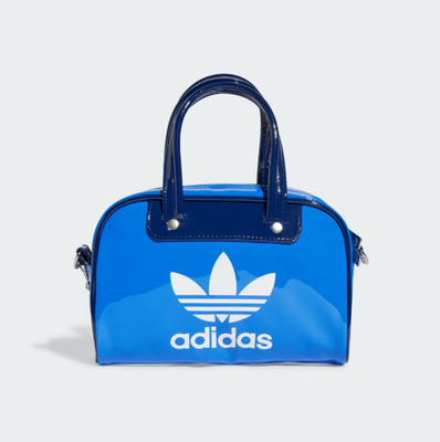 adidas Adicolor Mini Bowling Bag IX7499 Blue White Retro Y2K Handbag NEW
