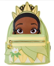 EXCLUSIVE NWT Loungefly Disney Princess Tiana Mini Backpack + Wristlet Bundle