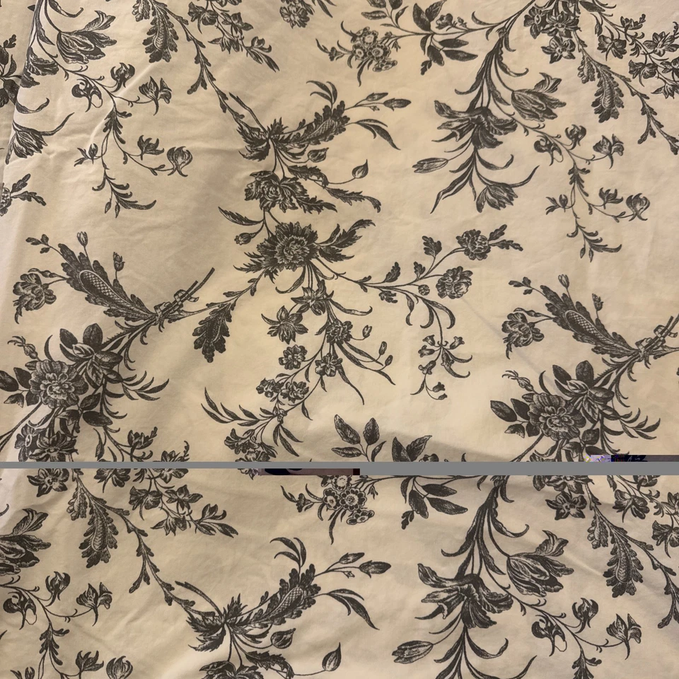 Funda nórdica IKEA Alvine Kvist floral baño gris blanco tamaño completo/queen 82x84   Foto 3 de 4