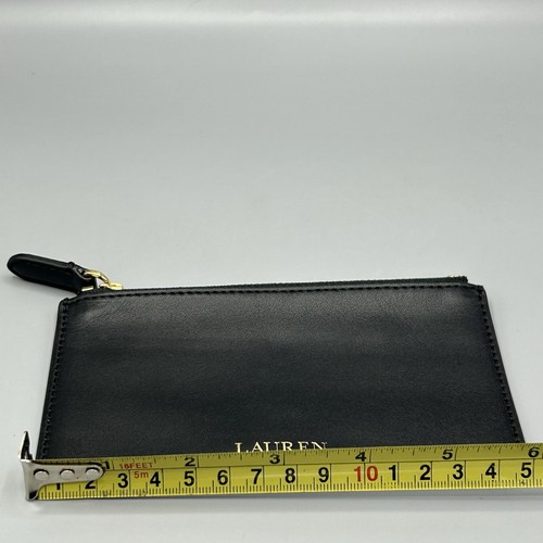 Ralph Lauren Logo Black Full Grained Leather Wallet With Separate Zip Pouch £179 - Picture 11 of 12