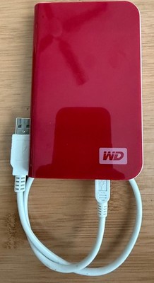 Western Digital My Passport Essential 400GB Portable Hard Drive USB 2.0 Red