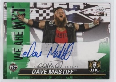 2021 Topps WWE NXT We Are NXT Green 72/99 Dave Mastiff #A-DM Auto nd3