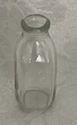 Vintage Miniature Clear Glass Milk Bottle • 2" High • Owens Illinois
