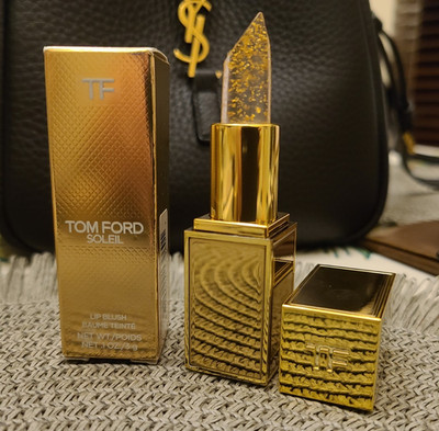 TOM FORD Soleil Lip Blush Lip Balm Stick - Soleil Z09, Glitter, 0.1 oz