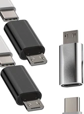 USB C Female to Micro USB Male Adapter(3pack) Type C Cable Charger Android Conne
