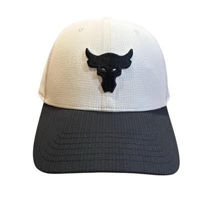Under Armour Project Rock Trucker Adjustable SnapBack Hat Cap Black Logo Bill