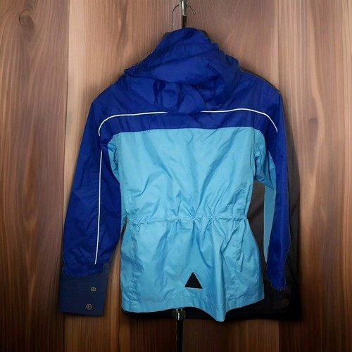L L Bean Kids Lightweight Hooded Jacket Size 8 (Small ) Blue Light Blue - Picture 6 of 10