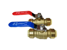 10 Pack XFITTING. 3/4" Push Fit Ball Valve Hot and Cold, , 28-2-3&4=10