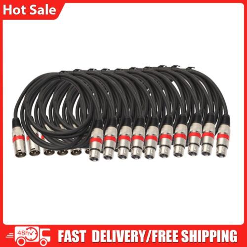 10pcs Stage Cable 5.9ft 3 Pin Stage Light Signal Cable DMX Wires for Stage Light - Picture 1 of 6