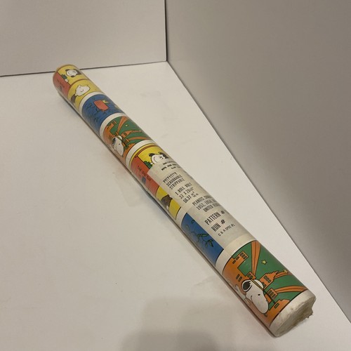 Vintage Peanuts Snoopy Wallpaper Lot Nos 1966 Prepasted 1 Roll Ebay