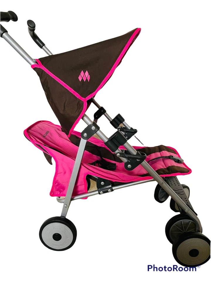 Cochecito de muñeca Maclaren Quest café/rosa carmínica Foto 3 de 4