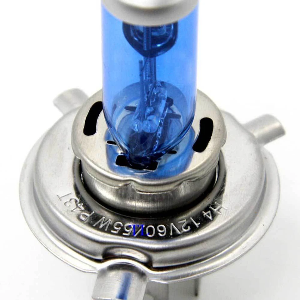 White - H4 Xenon 100/90W Halogen Head Light Bulb Motorcycle Headlamp Headlight - Image 3 of 4