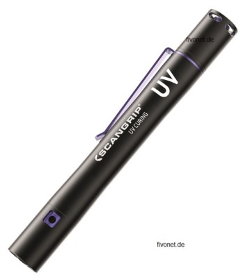 Scangrip UV Pen LED Arbeitsleuchte Härtung UV-Licht Worklight Akku Stiftlampe