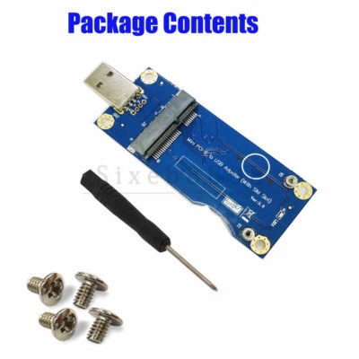 Mini PCI-E to USB Adapter With SIM card Slot for WWAN/LTE Module - Image 1 of 4