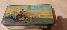 ANCIENNE BOITE CONFISERIE LUCHON CHALET DE L'AVENIR SKI UN BATON LUGE Box .