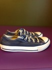 Converse Classic All Stars Navy Canvas Shoes Size 12 Youth Blue Gym Sneakers — photo 1