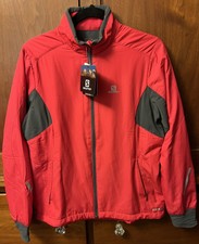 Nwt Salomon Stretch Escape Jacket Women’s Large Pink Insulated Midlayer Running