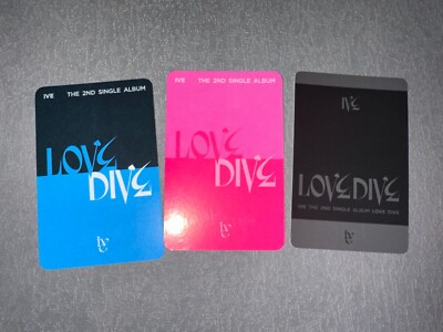 IVE OFFICIAL LOVE DIVE ALBUM WITHMUU LUCKY DRAW PHOTOCARD