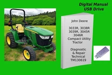 John Deere 3033R 3038R 3039R 3045R 3046R Compact Utility Tractor Tech Manual