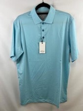 ADIDAS GOLF Mens ADIPURE ESSENTIAL Short Sleeve Polo Shirt Chalk Blue Sz M NWT