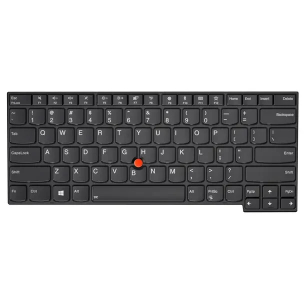 Swedish/Finnish Black (With Pointstick) Keyboard Assembly – Lenovo Thinkpad E480