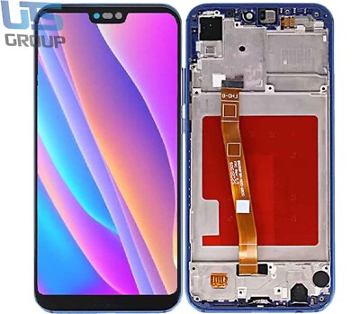 Für Huawei P20 Lite (Nova 3E) ANE-LX1 LCD Bildschirm Display Rahmen Blau