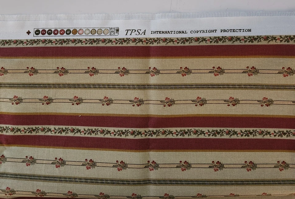 Tecido Brodie 5th Avenue Designs para Covington 27"x54" Blush Rose Guirlanda Bege - Imagem 2 de 4