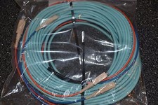 SC to SC Multimode Duplex 50/125 OM3 Fiber Cable, 25 feet PLENUM NEW