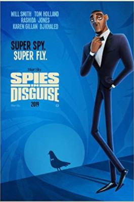 Spies in Disguise Movie Poster 27x40 Original D/S Will Smith cartoon Tom Holland