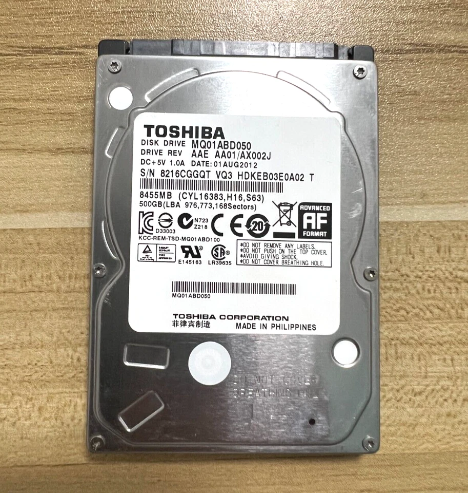 Toshiba 500GB MQ01ABD050 5400RPM SATA 3Gb/s 2.5" Laptop HDD Hard Disk Drive - Image 3 of 4