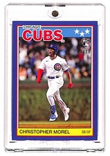 2023 Topps Throwback Thursday Christopher Morel BLUE PARALLEL 1/10 SSP #70 RC 🔥