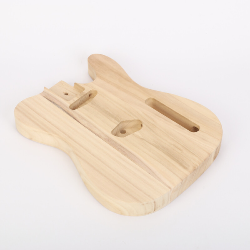 Wood Electric Guitar Body Blank Barrel DIY Parts Unfinished Body For