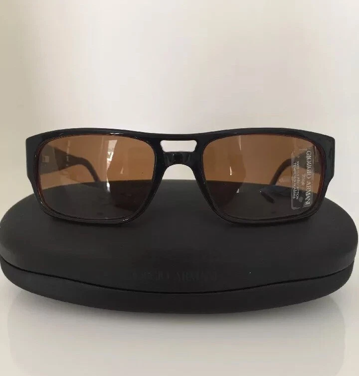 Vintage Giorgio Armani Sunglasses GA 2519 C. Shiny Black & Tortoise 54mm Italy - Image 4 of 4