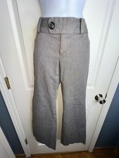 Banana Republic Petites 2 Martin Fit No  323 Flare Trouser Dress Pant 2P Black