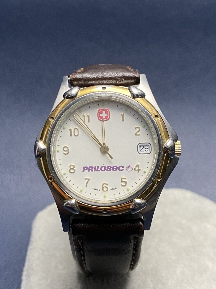 Vintage Wenger Prilosec 095.0695 Stainless Steels Analog Quartz