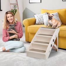 Portable Convenient Dog Steps Foldable Pet Stairs for Small Cat Puppy Outdoor
