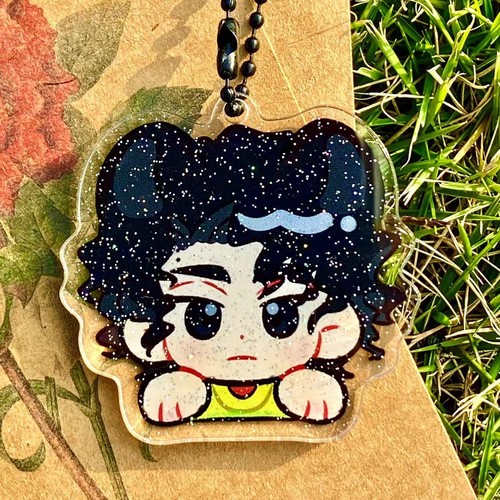 Anime Glitter Pendant Haikyuu!! Keychain Acrylic Keyring 5.5cm Sakusa Kiyoomi - Picture 19 of 23
