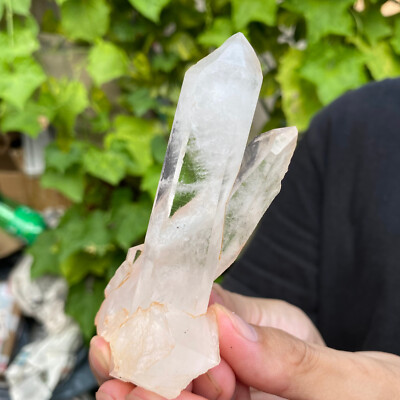 120g Natural Clear White Quartz Crystal Cluster Rough Healing Specimen
