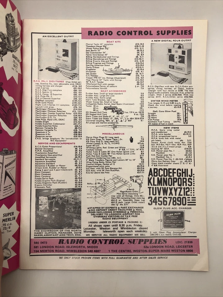 AEROMODELLER  Magazine November 1969 ANDREASON BA-4B F/F Peanut scale  - Image 2 of 4