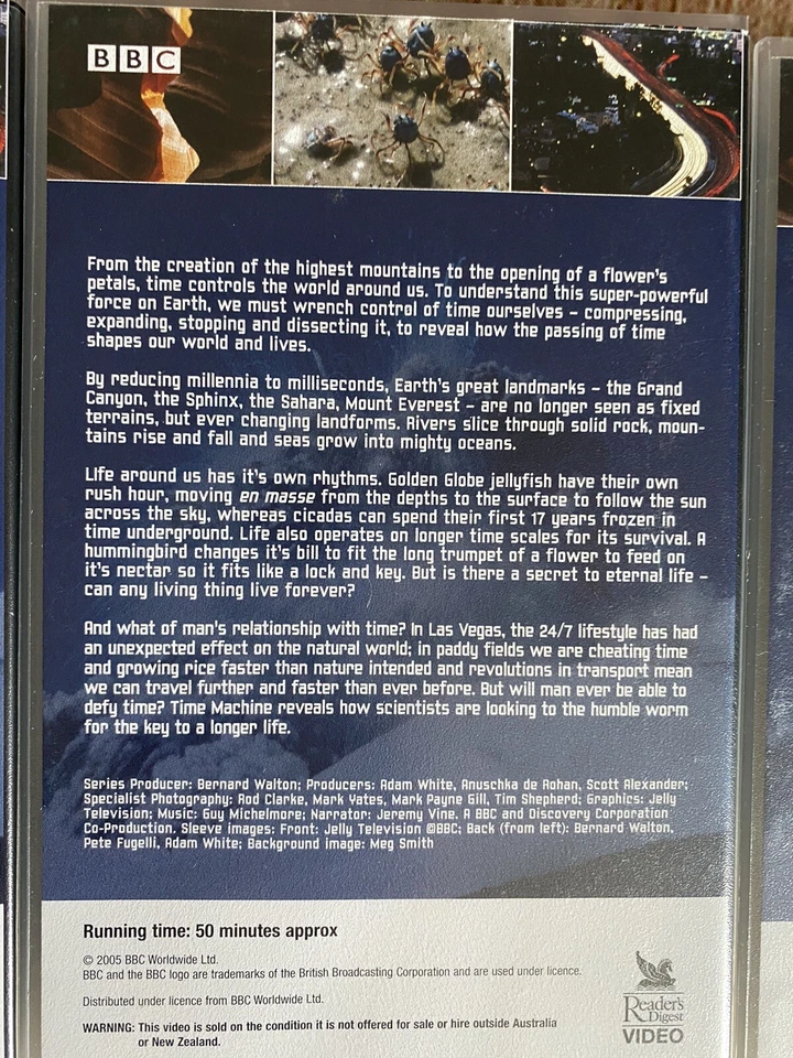 BBC Time Machine: The World Shaped By Time VHS ~ Episodes 1, 2 & 3 ~ RARE - Image 4 of 4