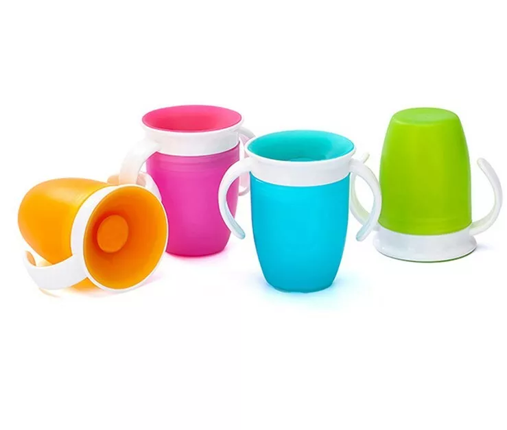 Baby Sippy Cups Toddler Water Cup 100% Food Grade Silicone Non Spill  Drinking Training Cup for Children