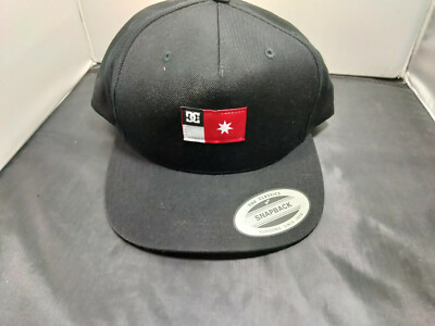 DC Cap Hat Baseball Cap Snapback Patch Logo  SAMPLE Star NOSWOT Black 