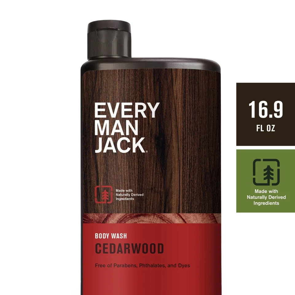 Every Man Jack Body Wash and Shower Gel Cedarwood 16.9 fl oz Gel - Image 2 of 4